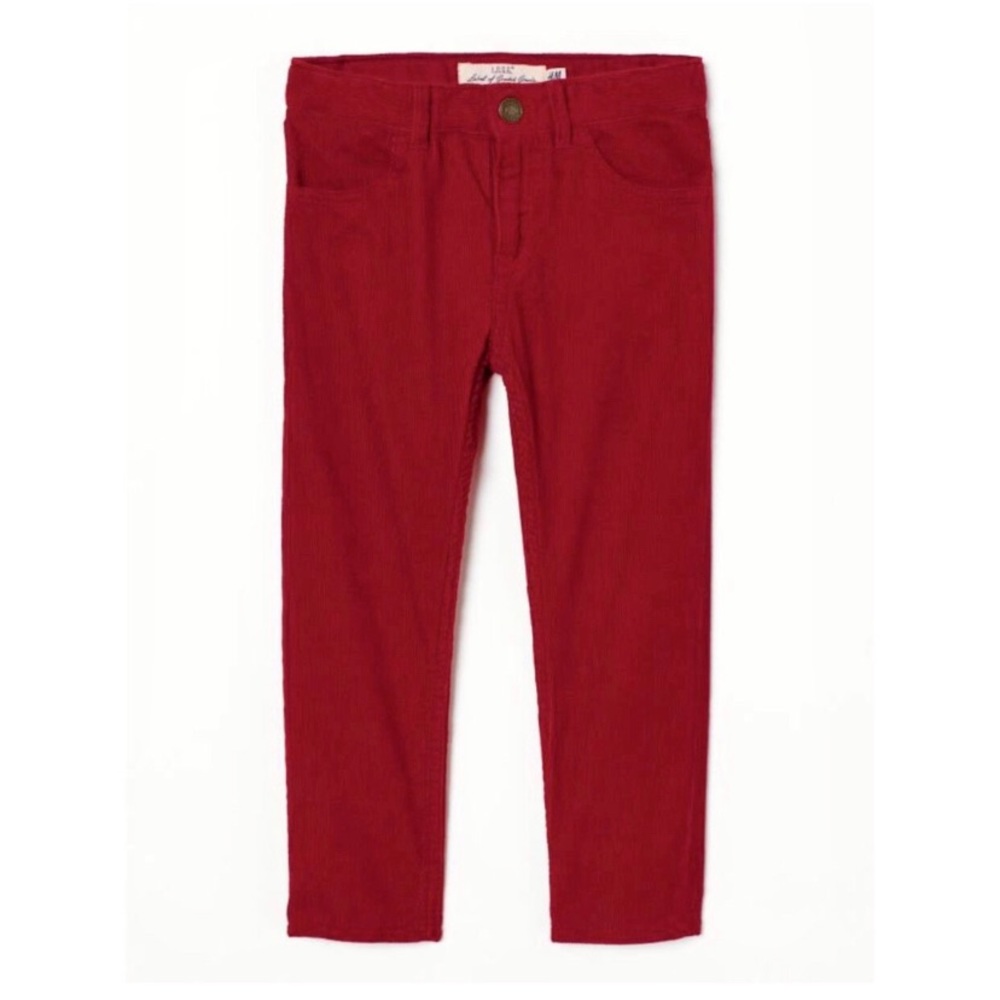 Boy Red Corduroy Pants 8
